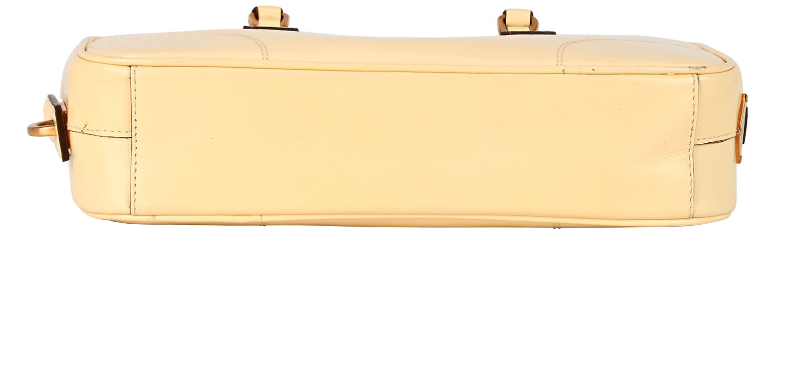 Bowling Tote, &pound;595, Handbags, Cream, Leather, Top view